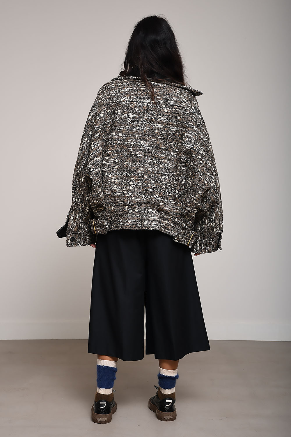 Celine boucle wool bomber