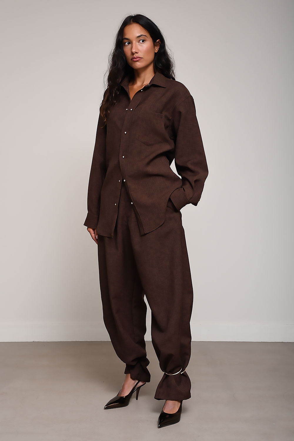 Darkpark - Anne popeline fitted shirt