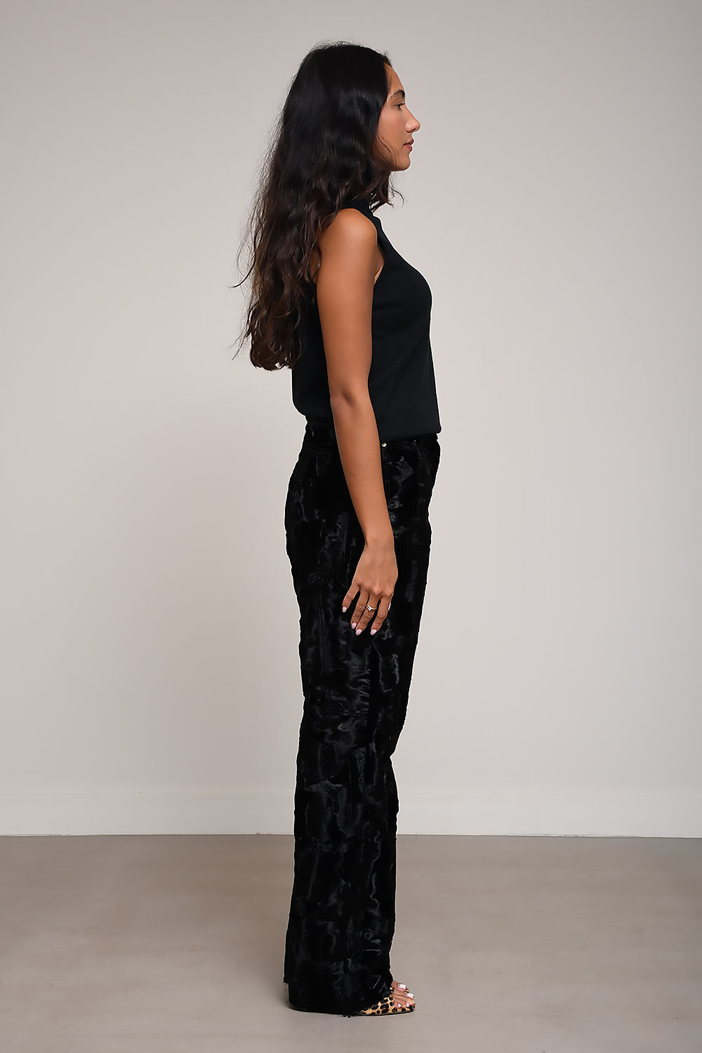 Darkpark - Lisa animalier loose fit carpenter pants