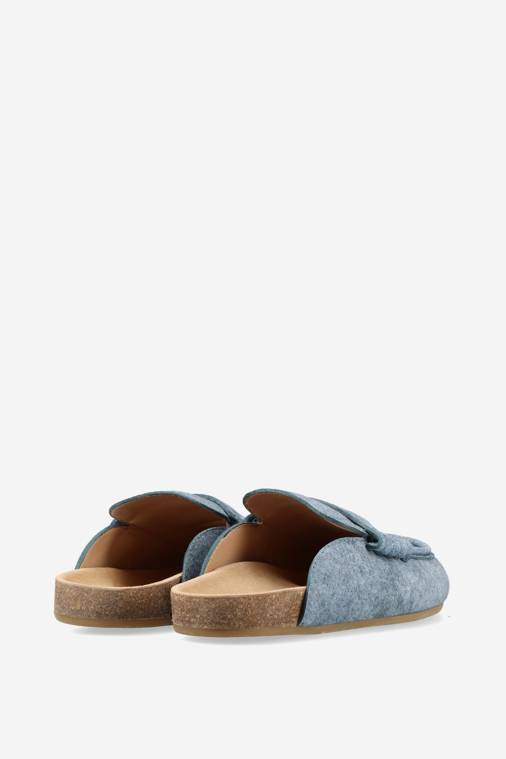 Stitch suede loafers