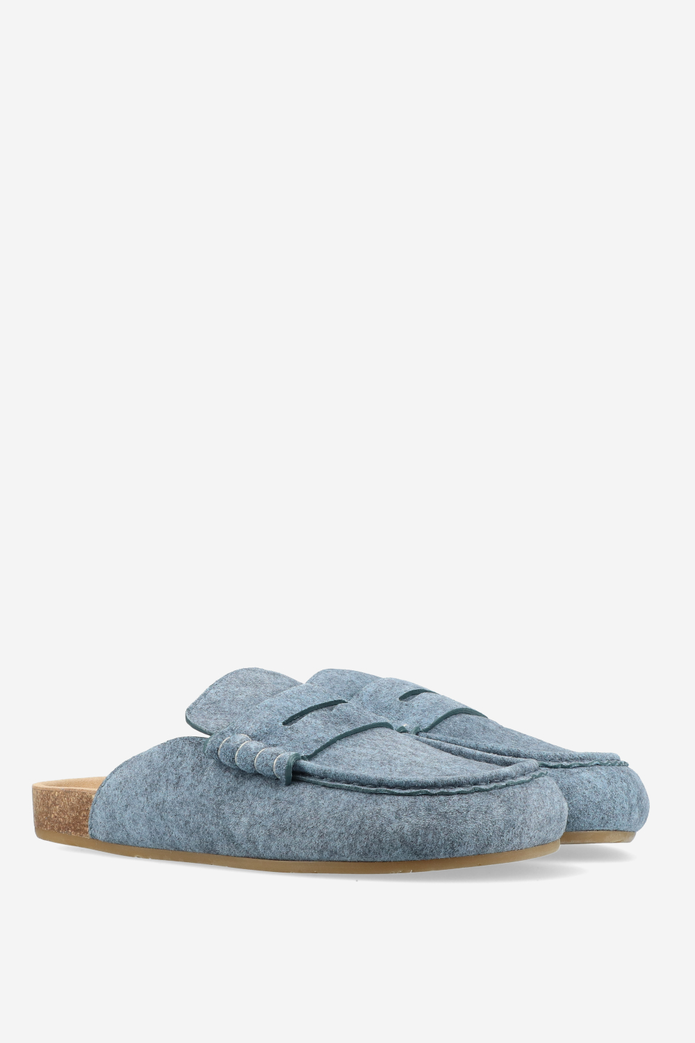 JW Anderson  - Stitch suede loafers