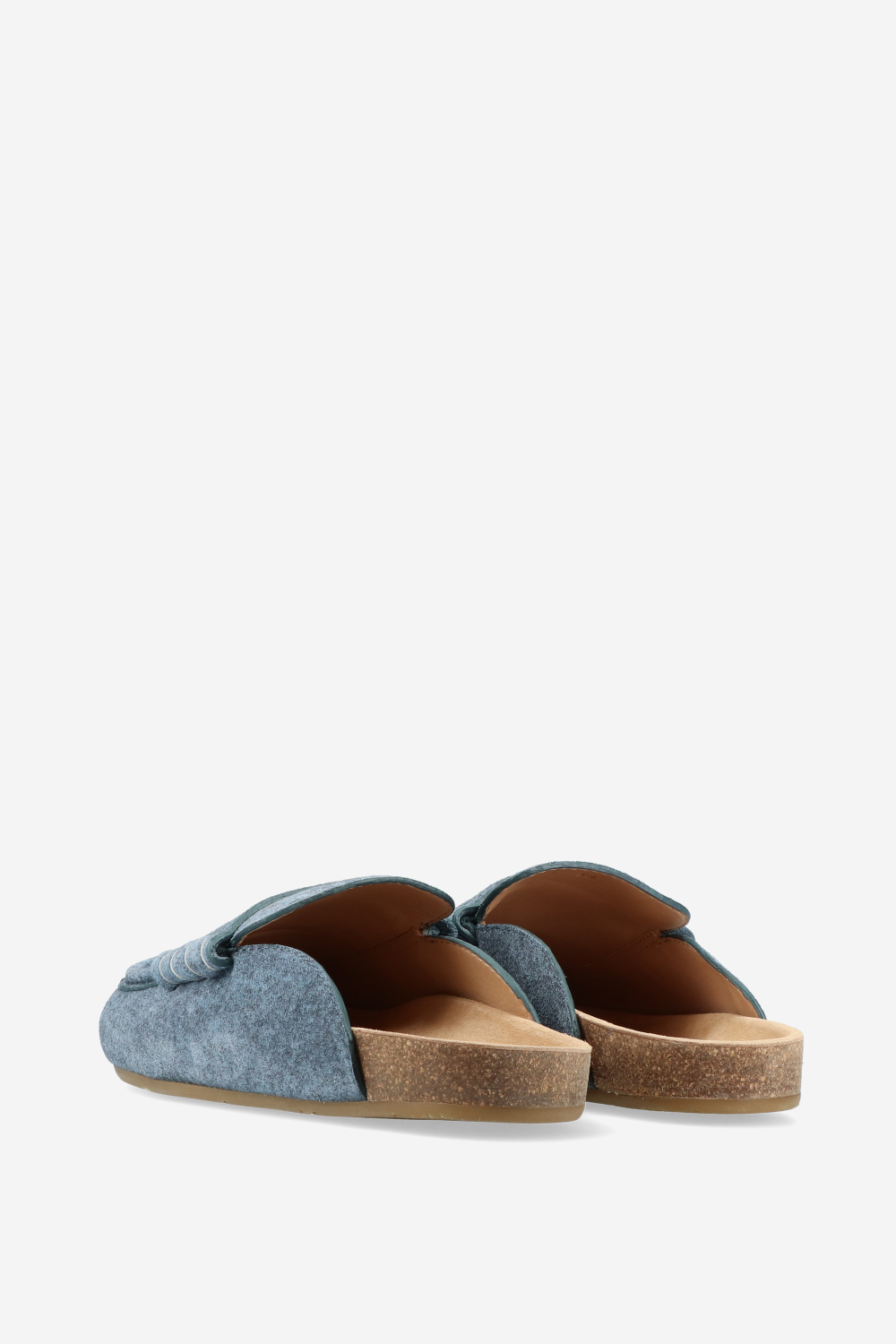 Stitch suede loafers
