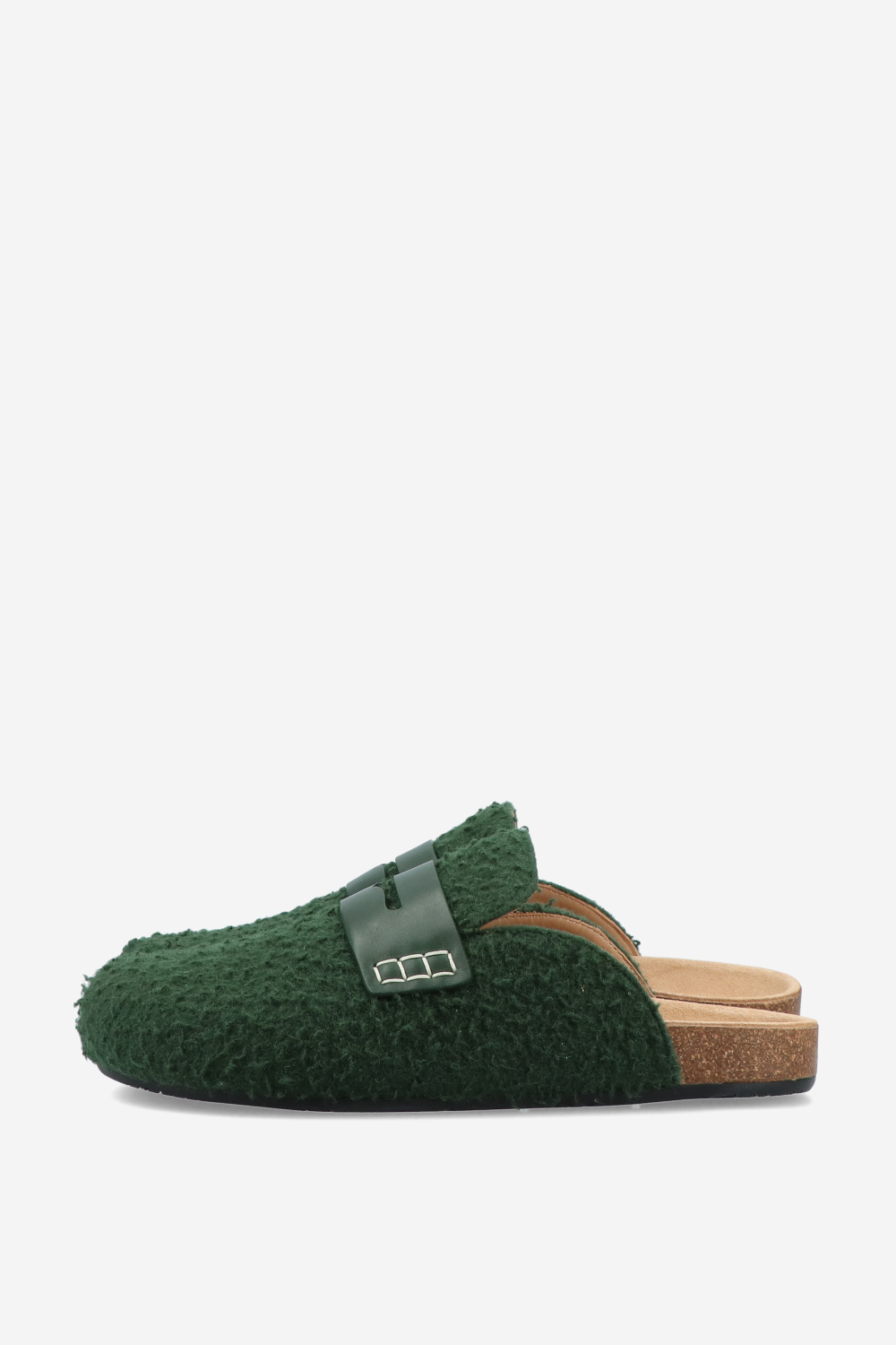 Felt boucle loafers