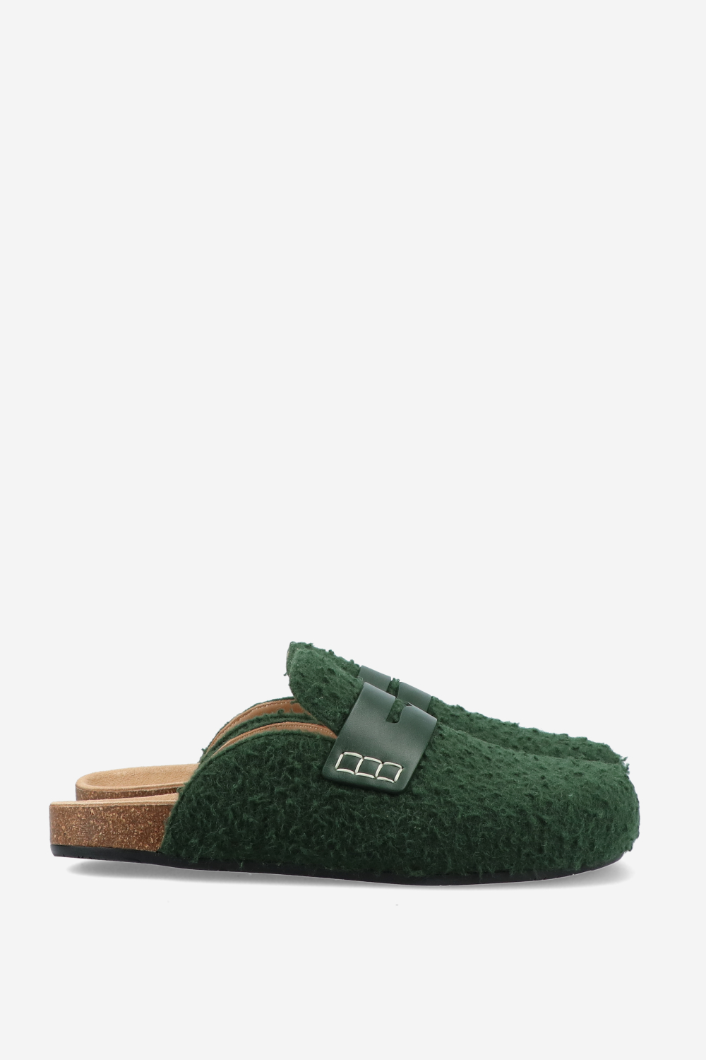 Felt boucle loafers