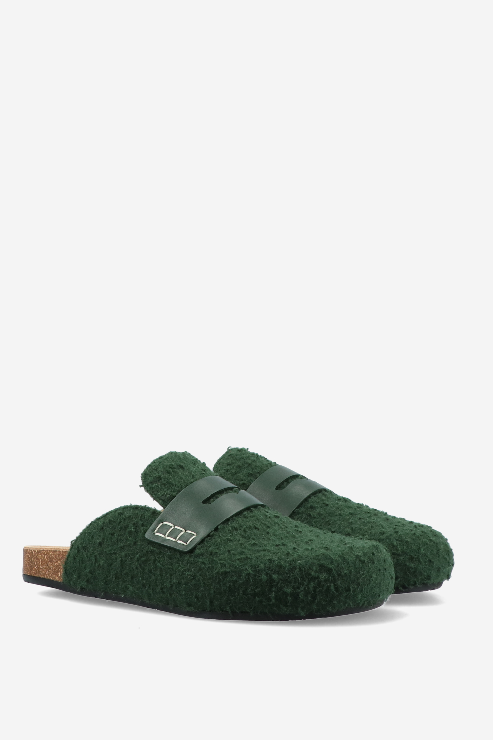 JW Anderson  - Felt boucle loafers