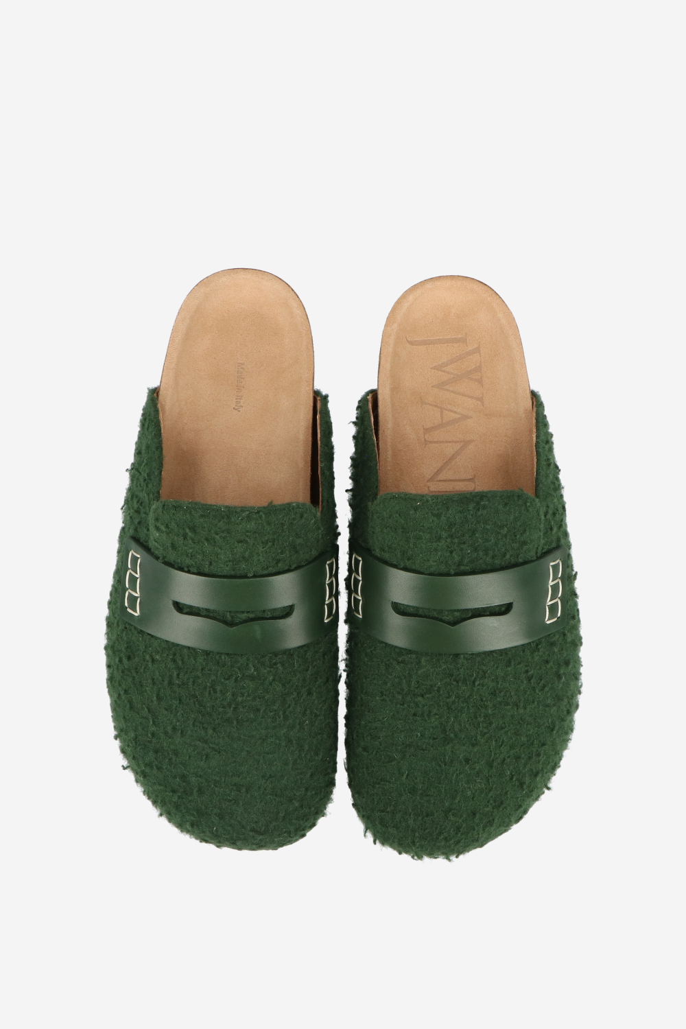Felt boucle loafers