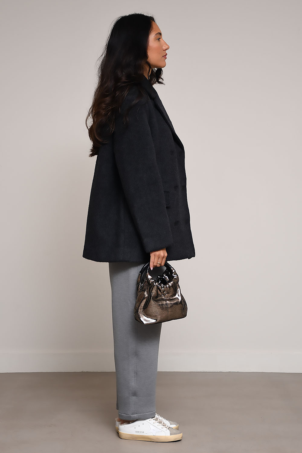 Ganni - Double faced wool doublebreasted blazer