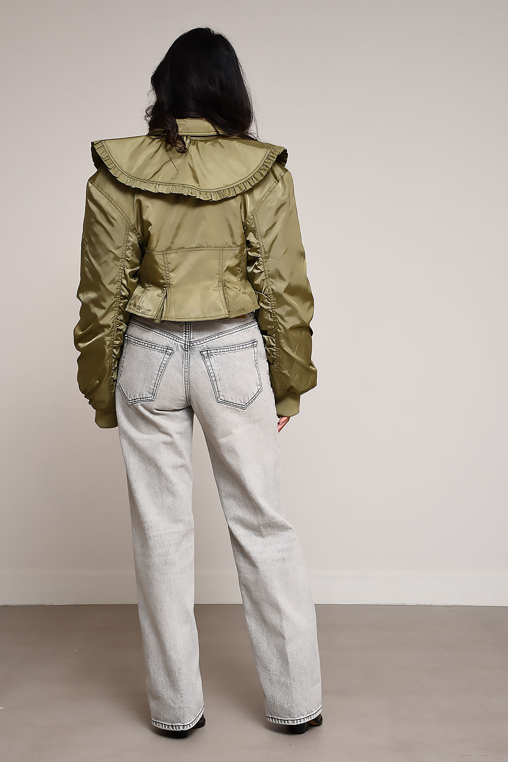 Duchesse nylon fitted jacket