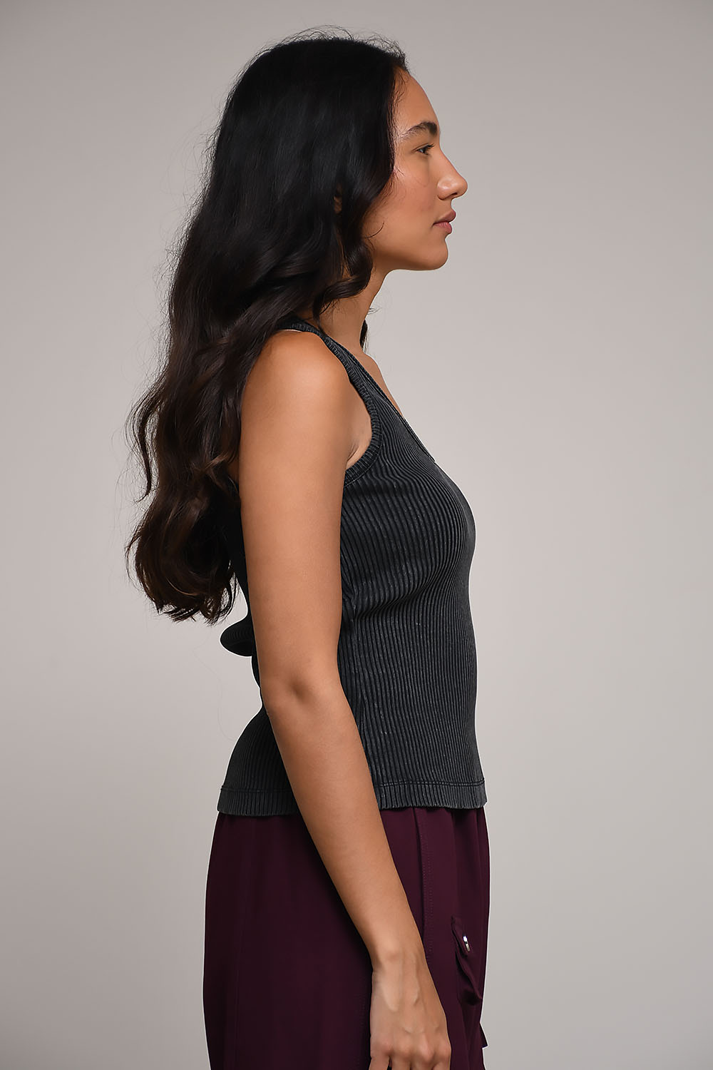 Ganni - Heavy rib jersey tank top