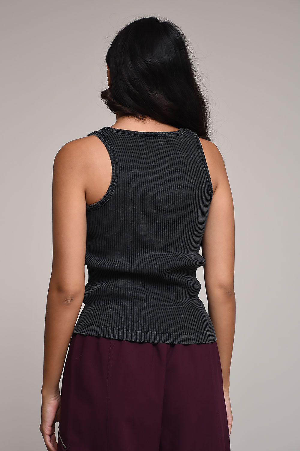 Heavy rib jersey tank top