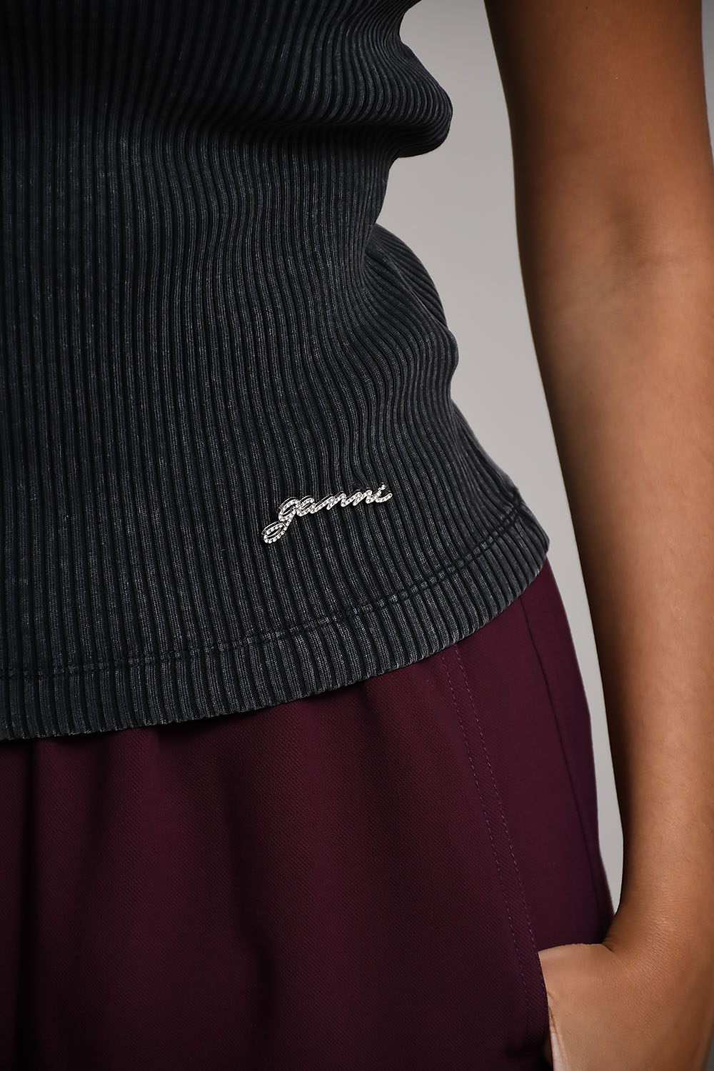 Heavy rib jersey tank top