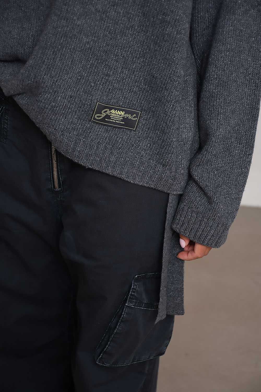 Future wool mix oversized o-neck sweater