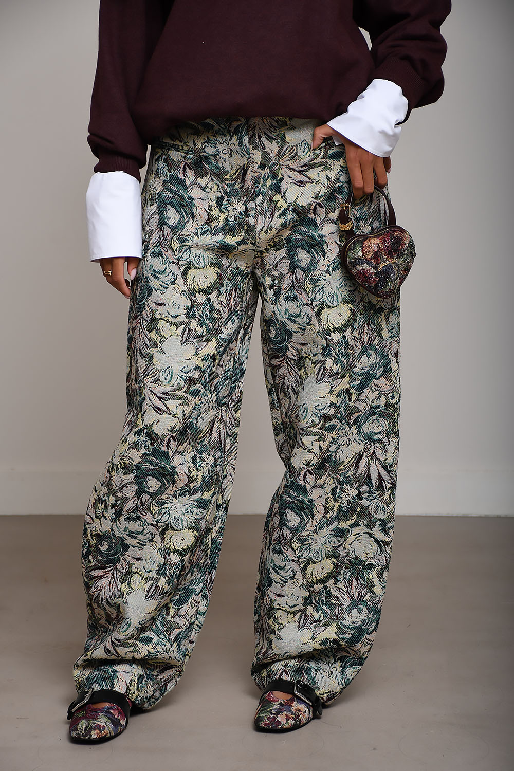 Ganni - Tapestry jacquard pants