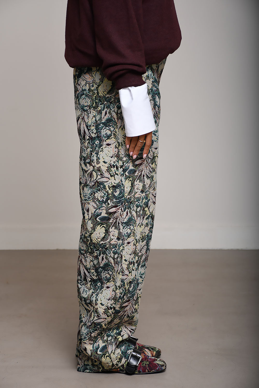 Ganni - Tapestry jacquard pants