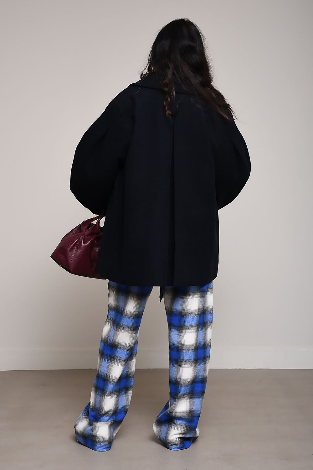 Peacoat wool midi coat