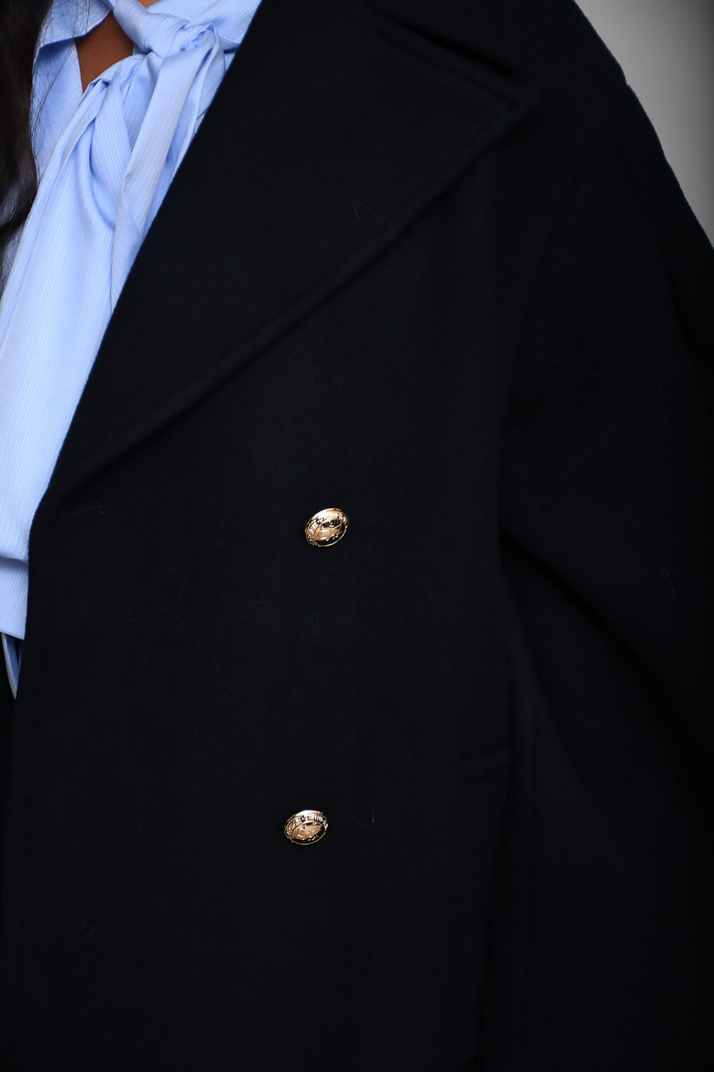 Peacoat wool midi coat