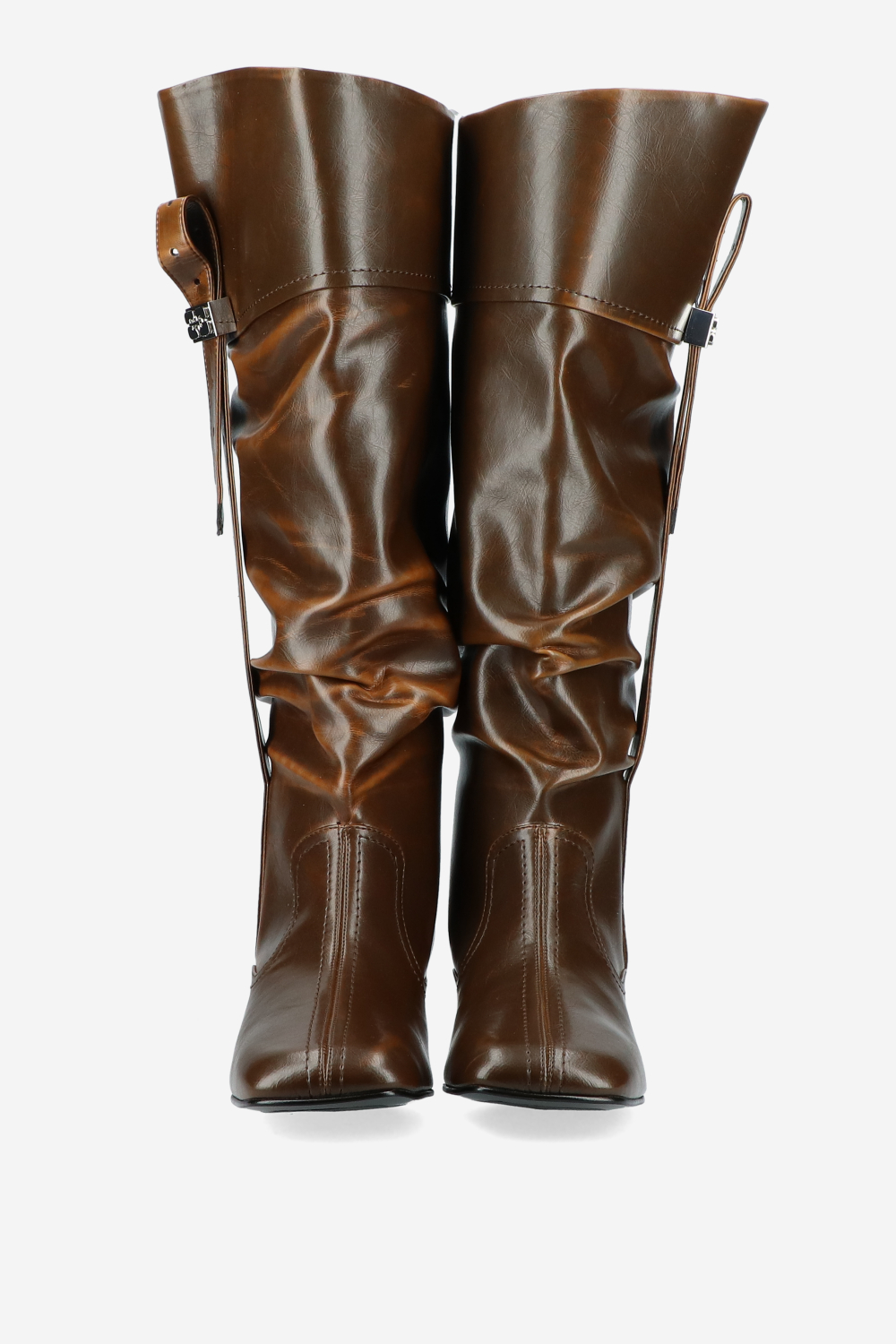 Butterfly crinkle oleatex slouchy boots