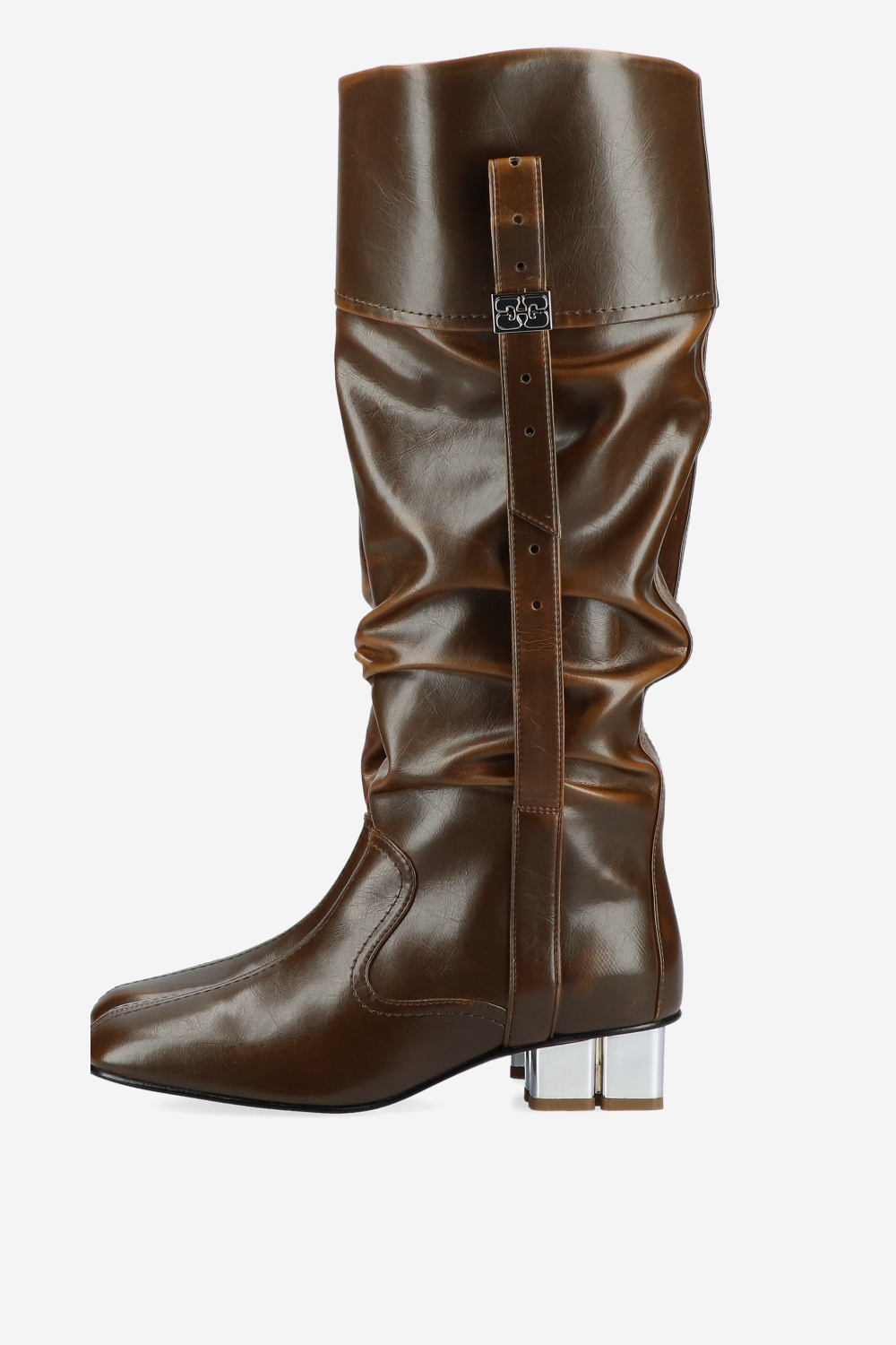 Butterfly crinkle oleatex slouchy boots