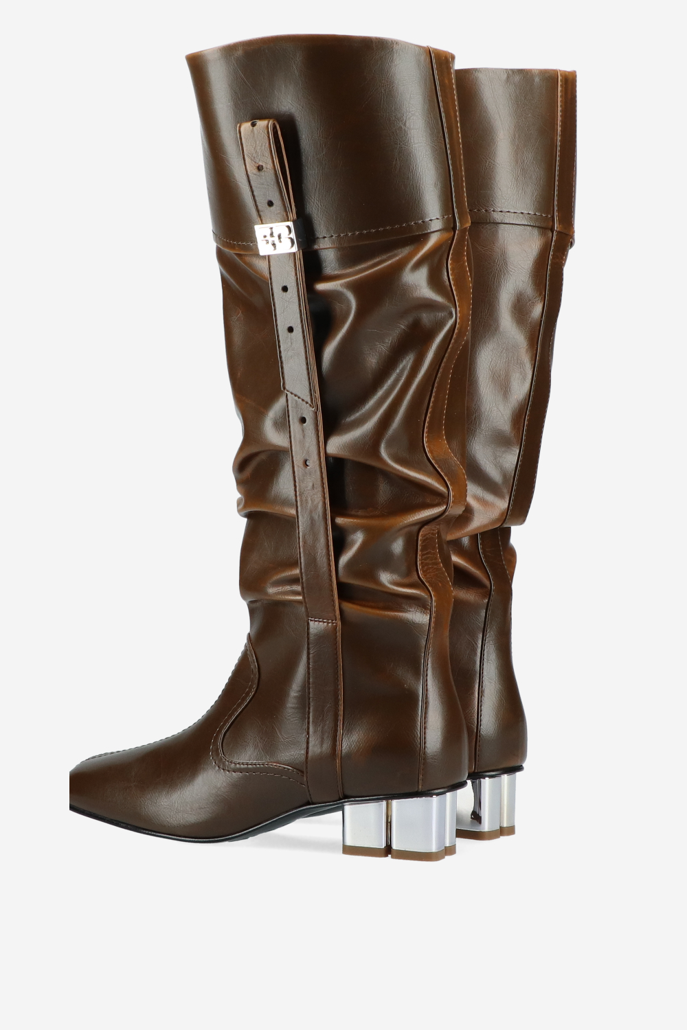 Butterfly crinkle oleatex slouchy boots