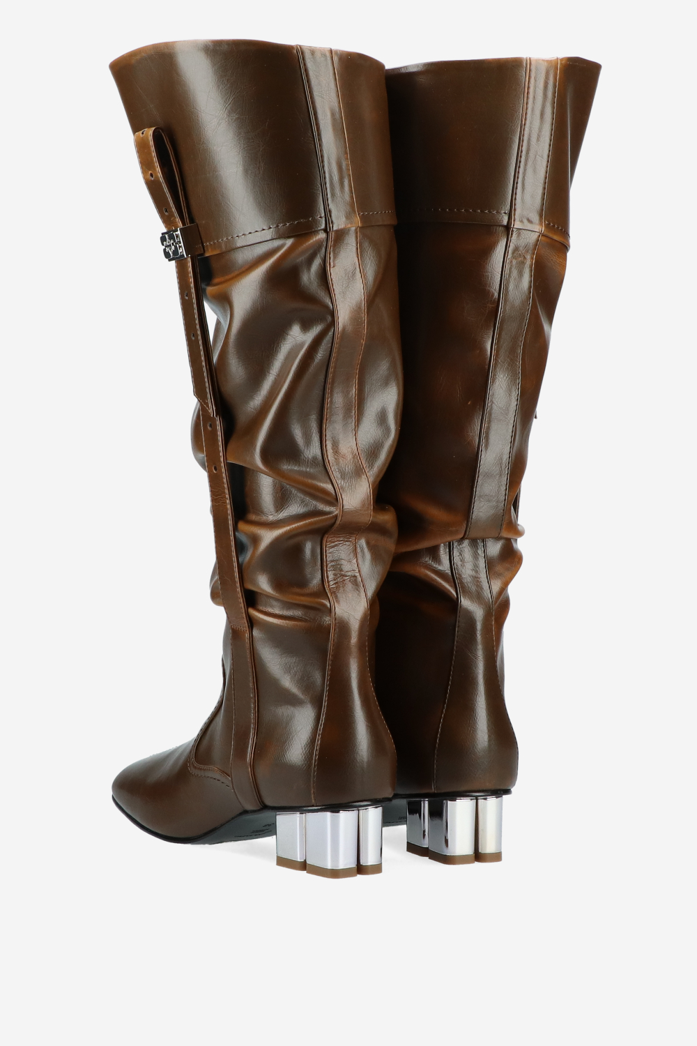 Butterfly crinkle oleatex slouchy boots