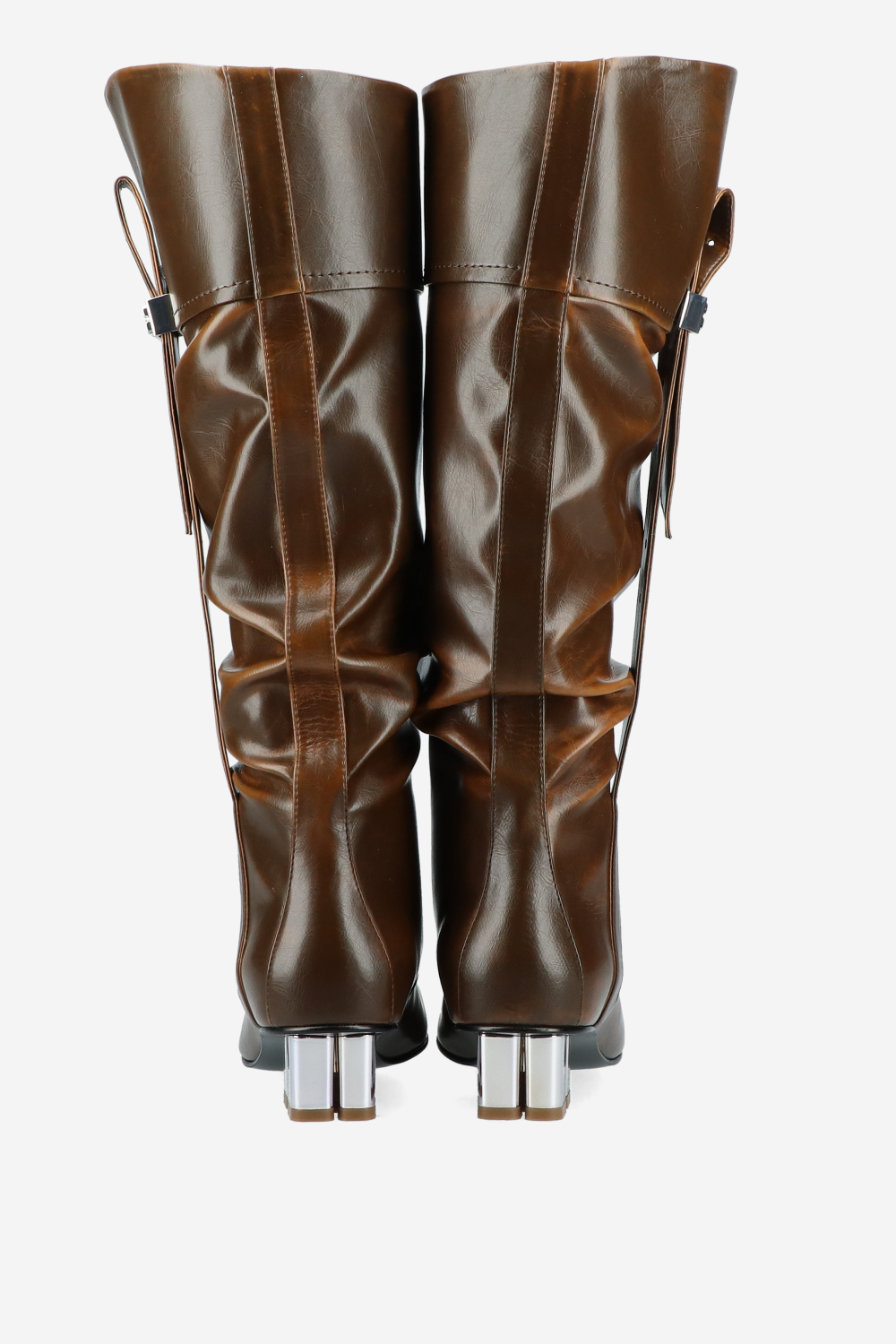 Butterfly crinkle oleatex slouchy boots