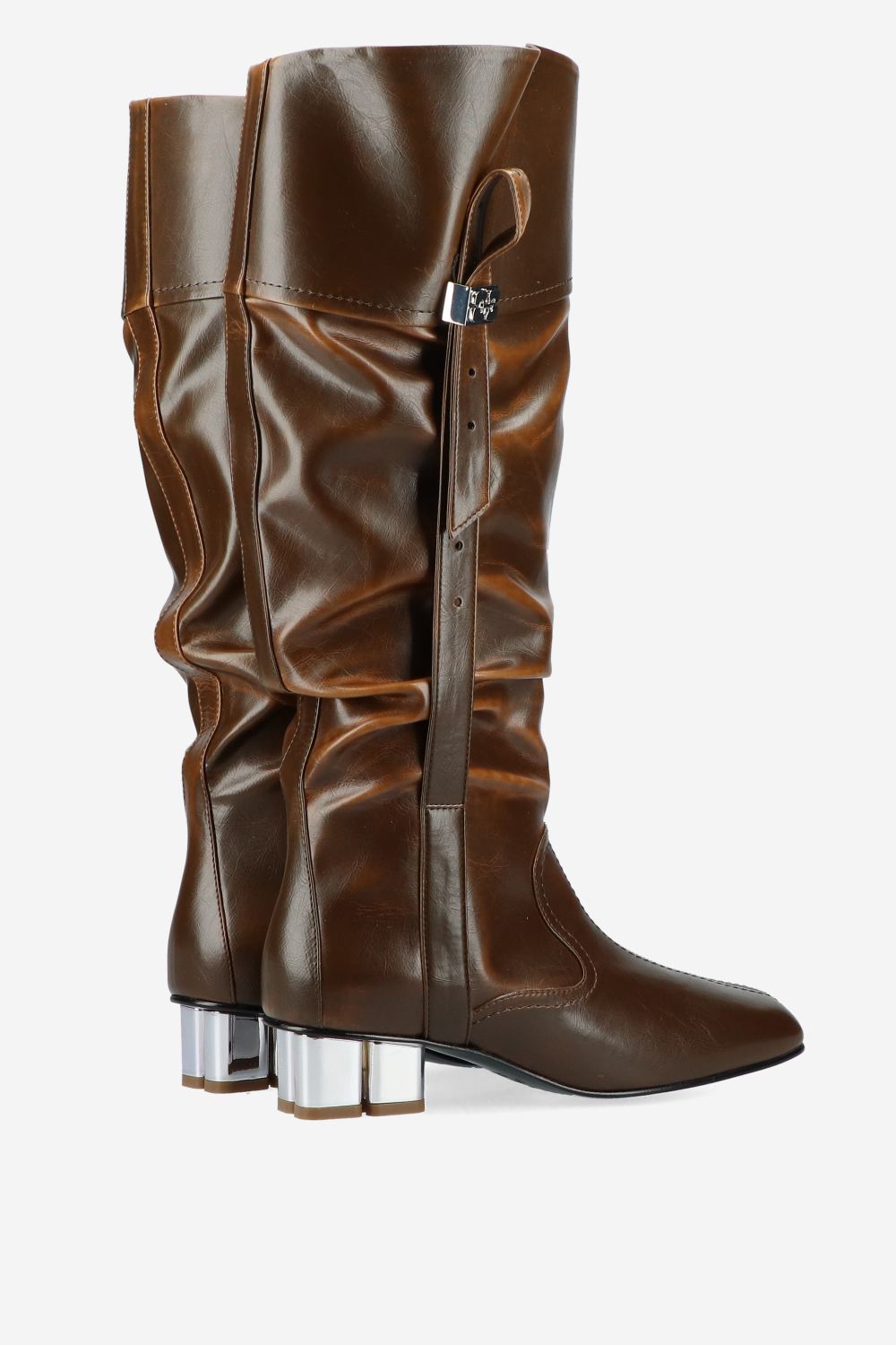 Butterfly crinkle oleatex slouchy boots