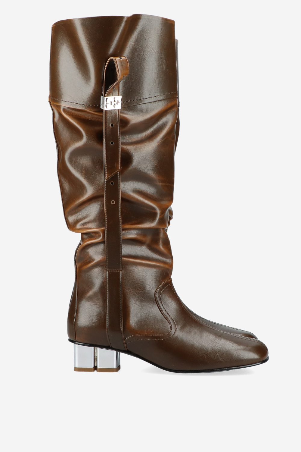 Butterfly crinkle oleatex slouchy boots