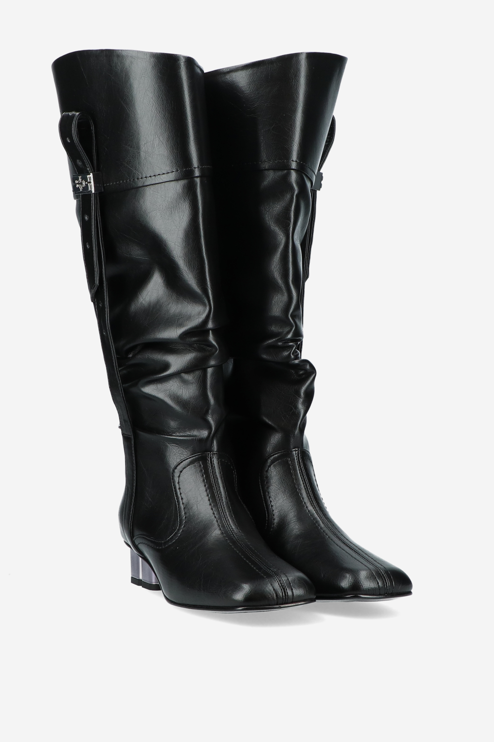 Butterfly crinkle oleatex slouchy boots
