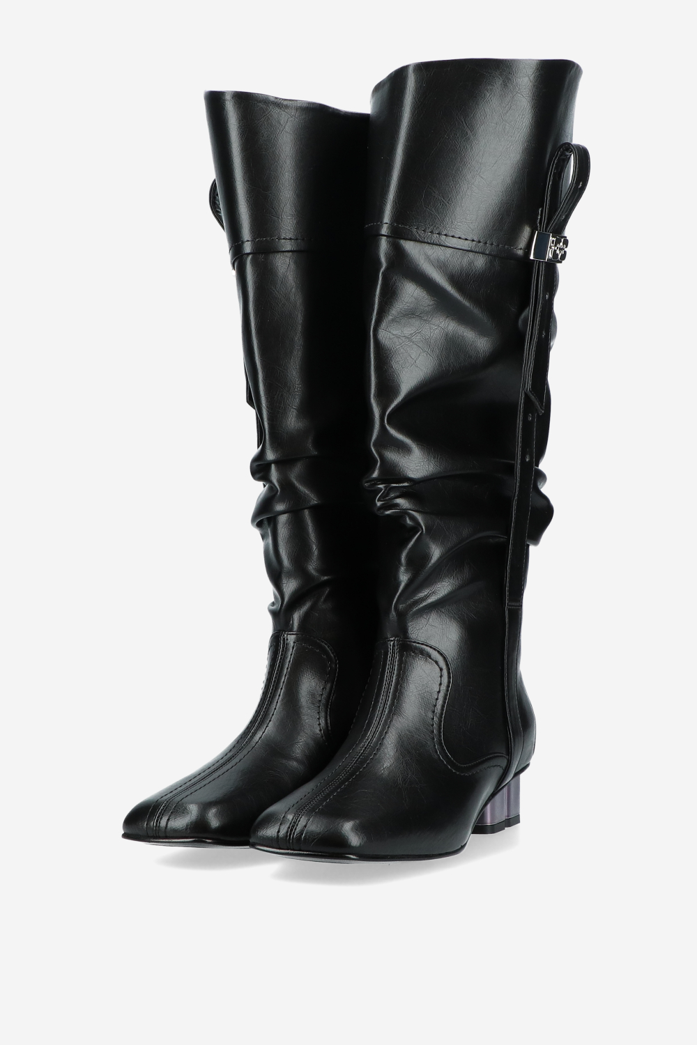 Butterfly crinkle oleatex slouchy boots