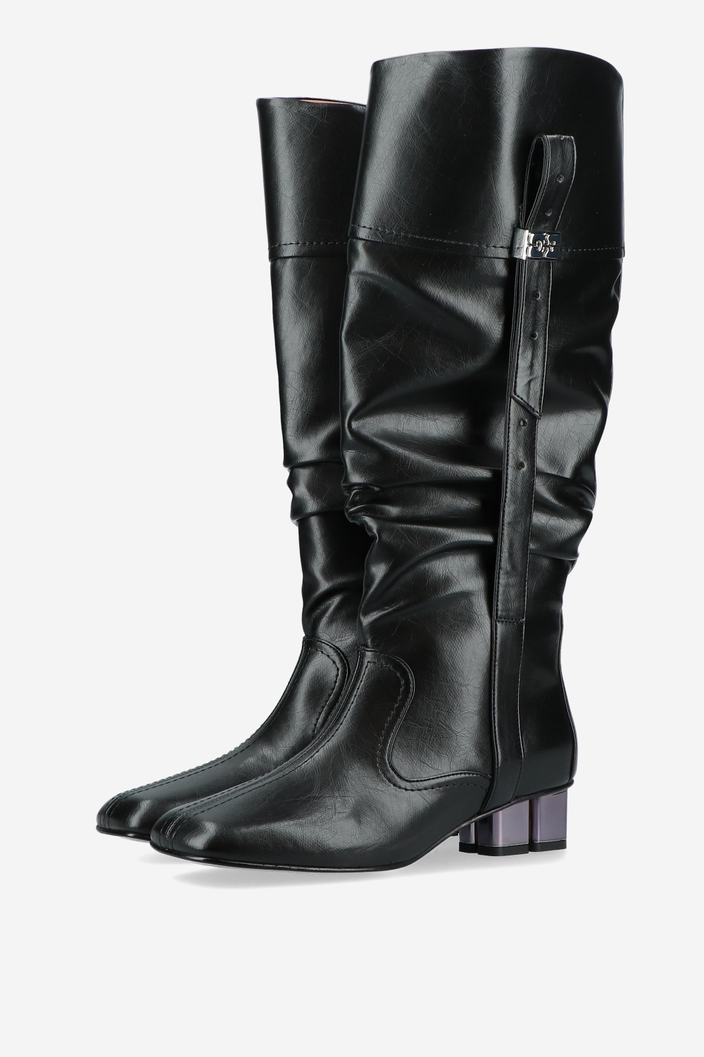 Butterfly crinkle oleatex slouchy boots