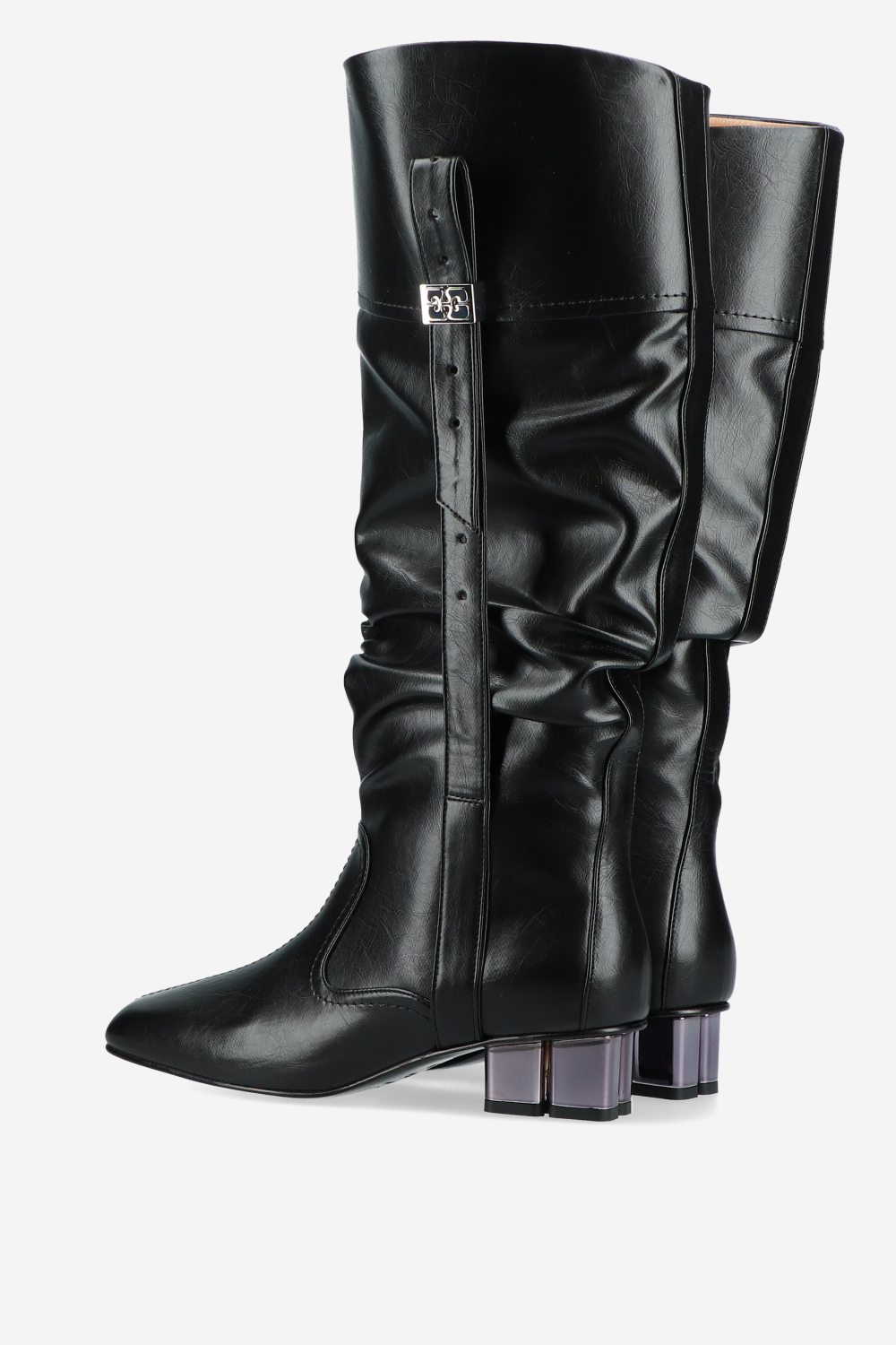 Butterfly crinkle oleatex slouchy boots