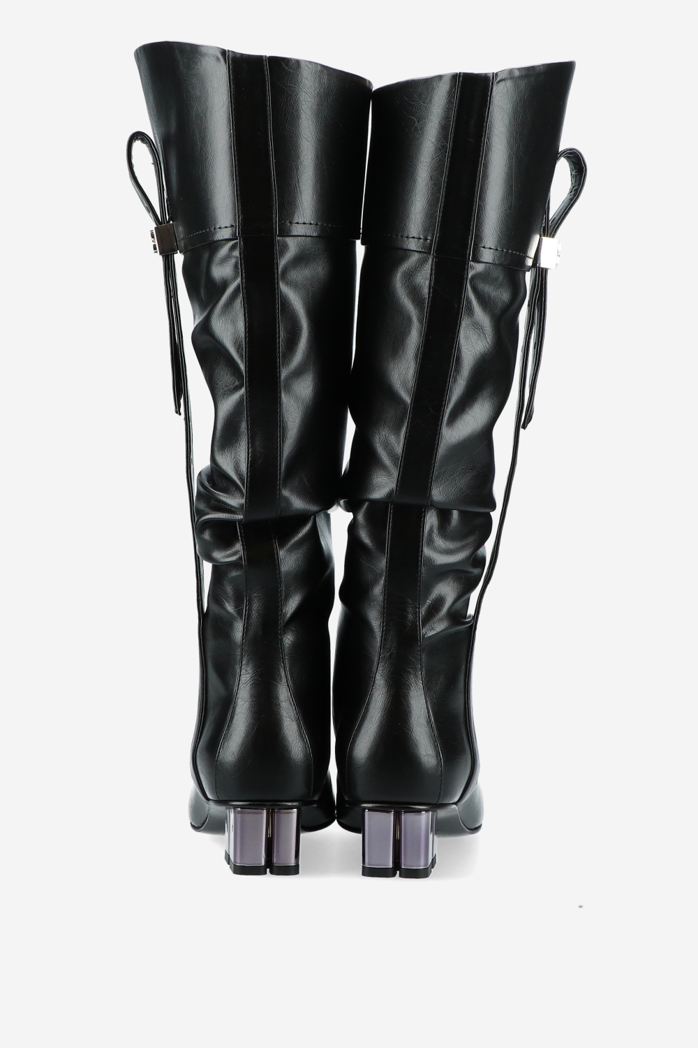 Butterfly crinkle oleatex slouchy boots