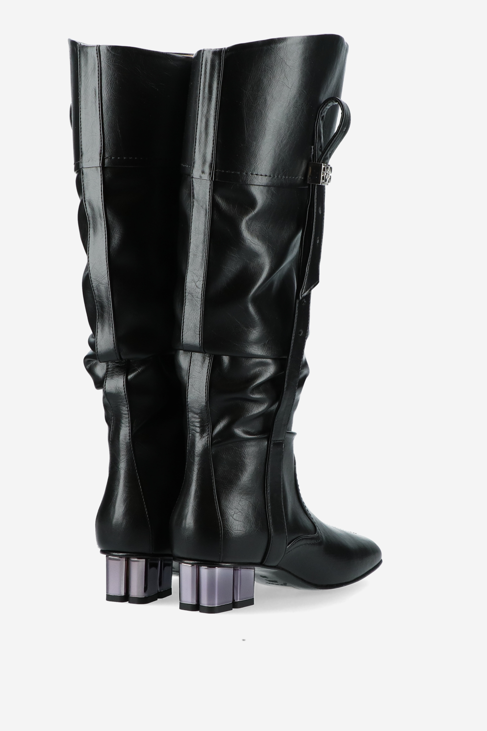 Butterfly crinkle oleatex slouchy boots