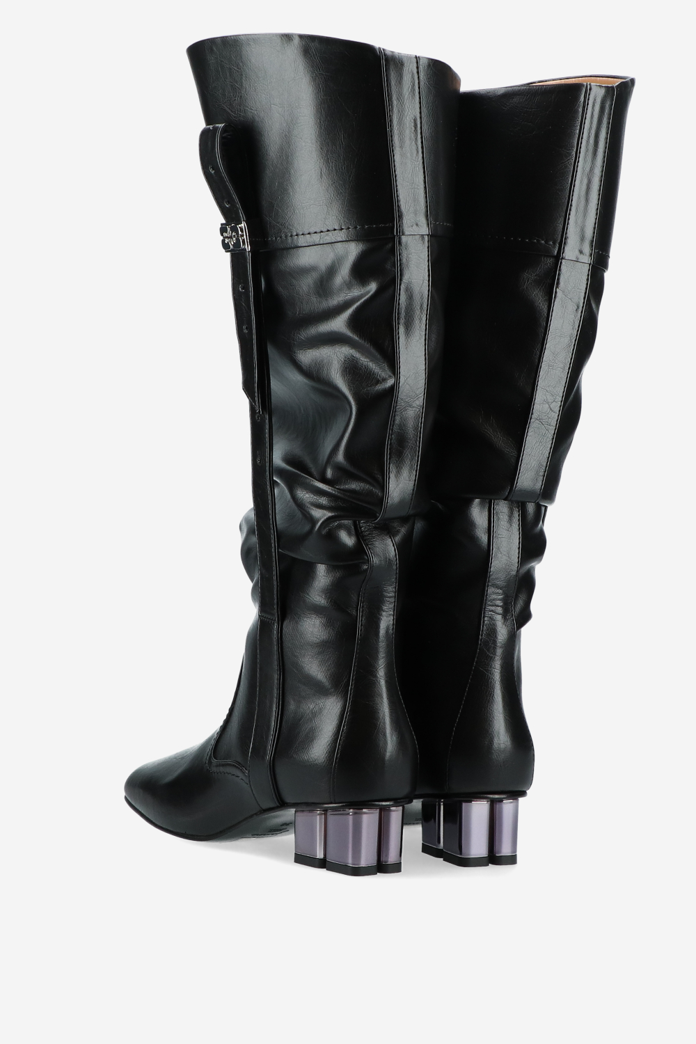 Butterfly crinkle oleatex slouchy boots