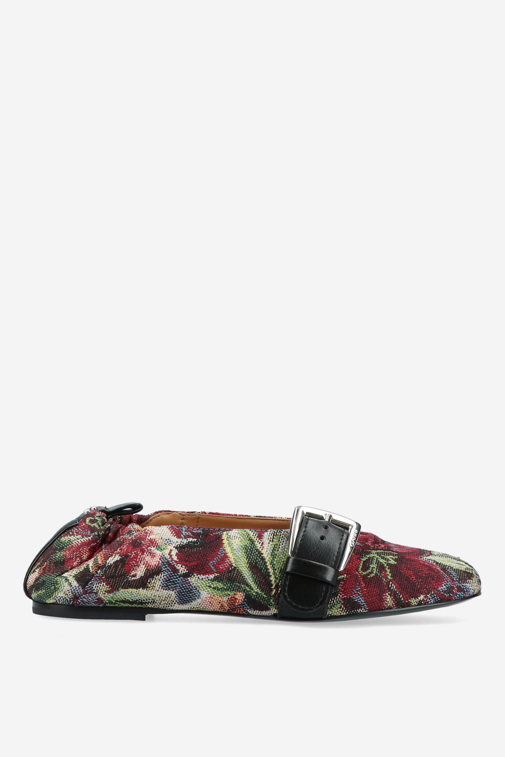 Ganni - Butterfly strap ballerinas
