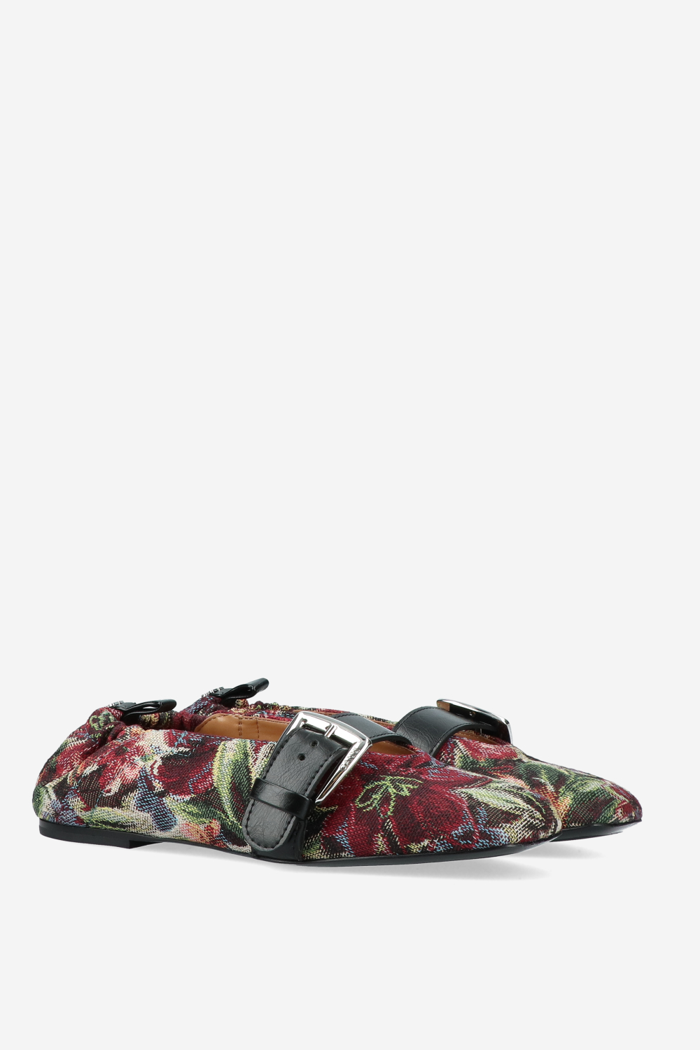 Ganni - Butterfly strap ballerinas