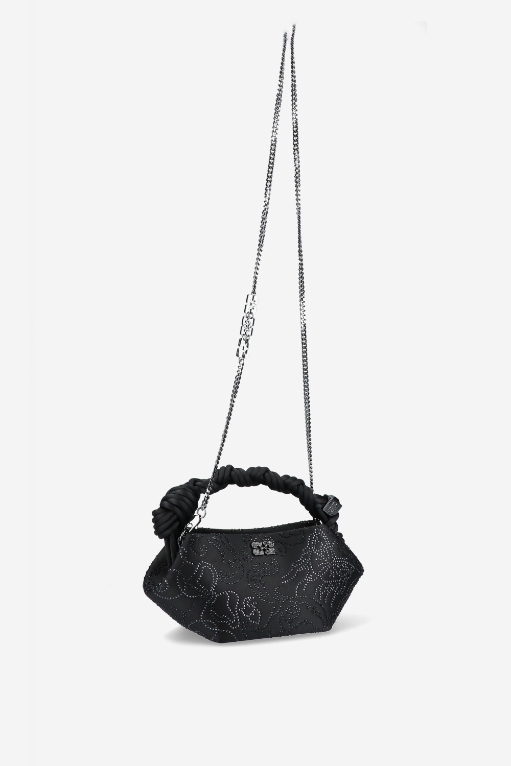 Bou mini flower strass satin crossbody