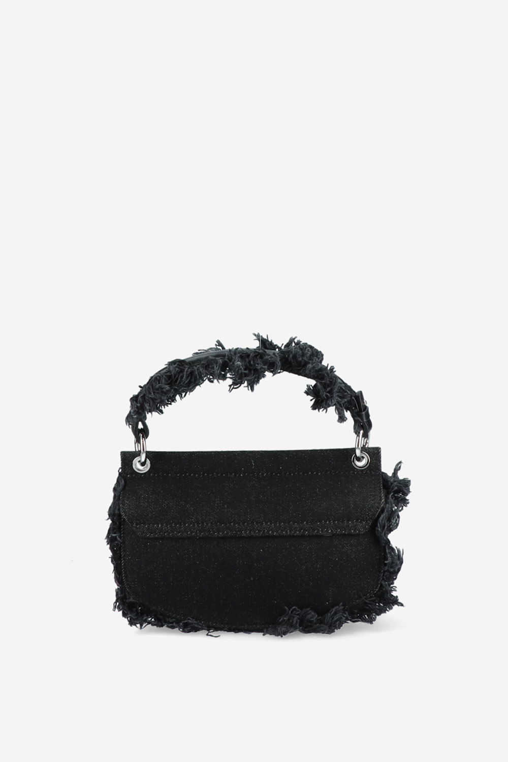 Ganni - Apo-G bag mini top handle denim shoulder bag