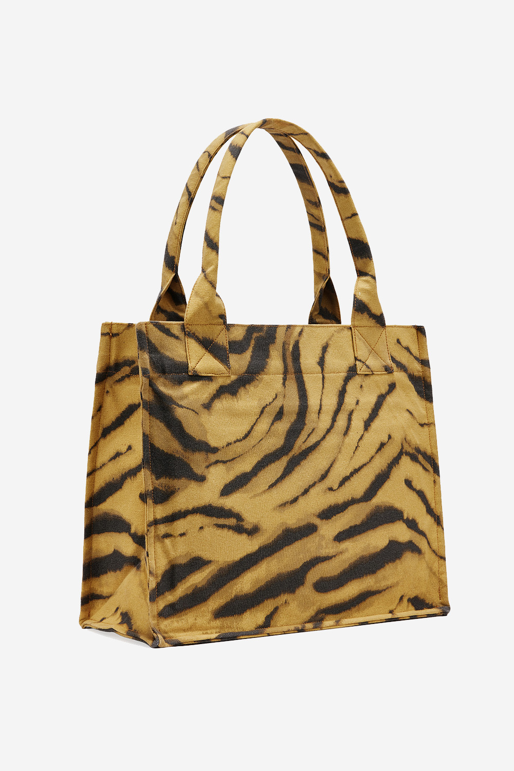 Ganni - Large easy zebra shopper