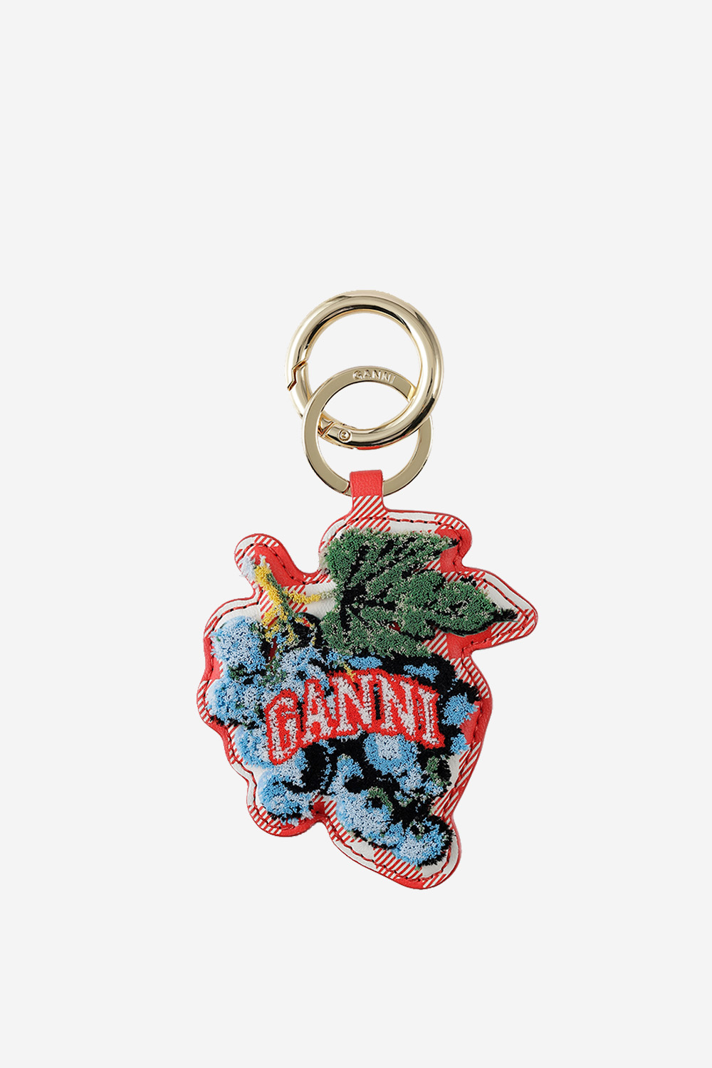 Ganni - Grape velvet keyring