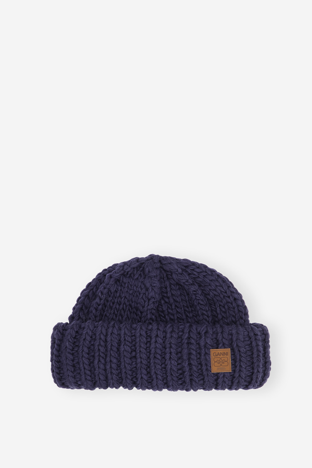 Ganni - Graphic wool beanie