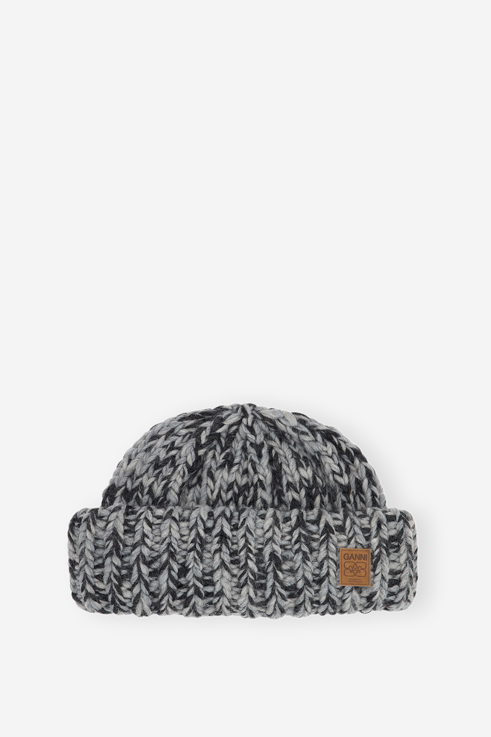 Ganni - Graphic wool beanie