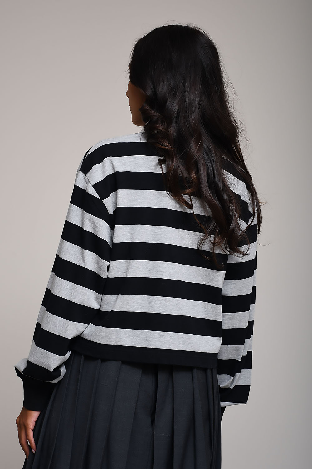 Rugby long sleeve cropped tee