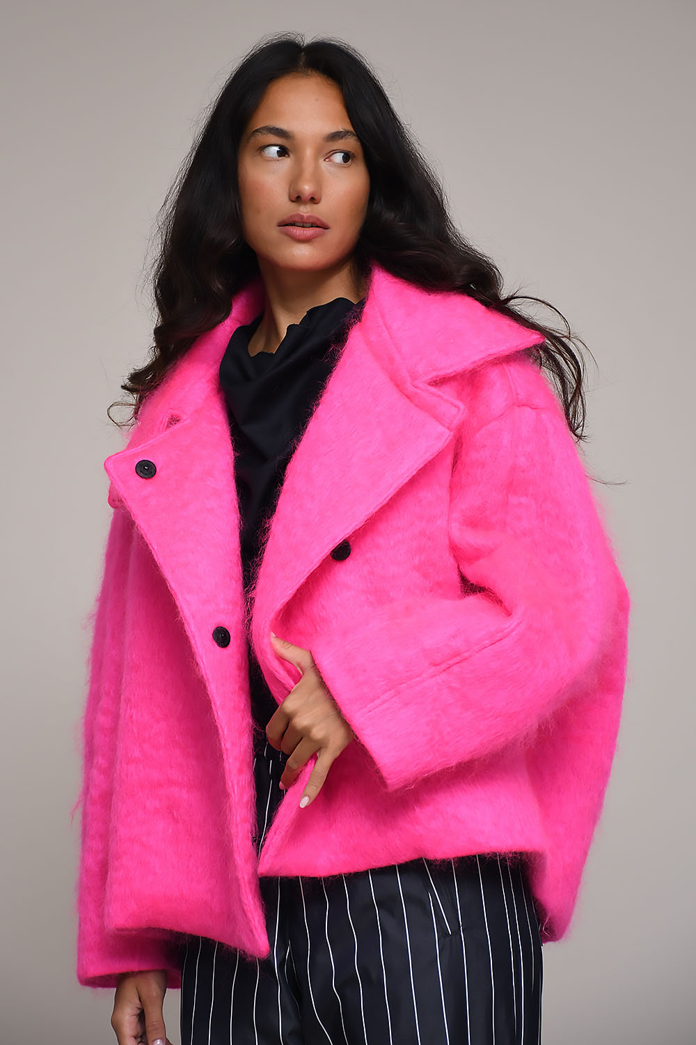 Clementina oversized double-breasted coat