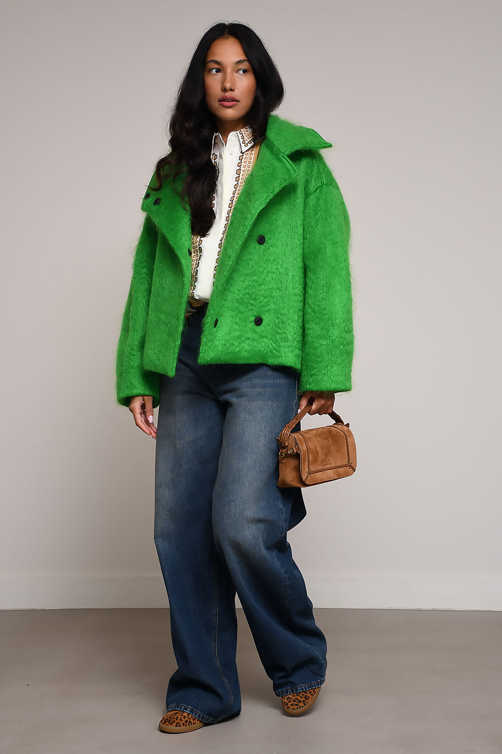 Clementina oversized double-breasted coat