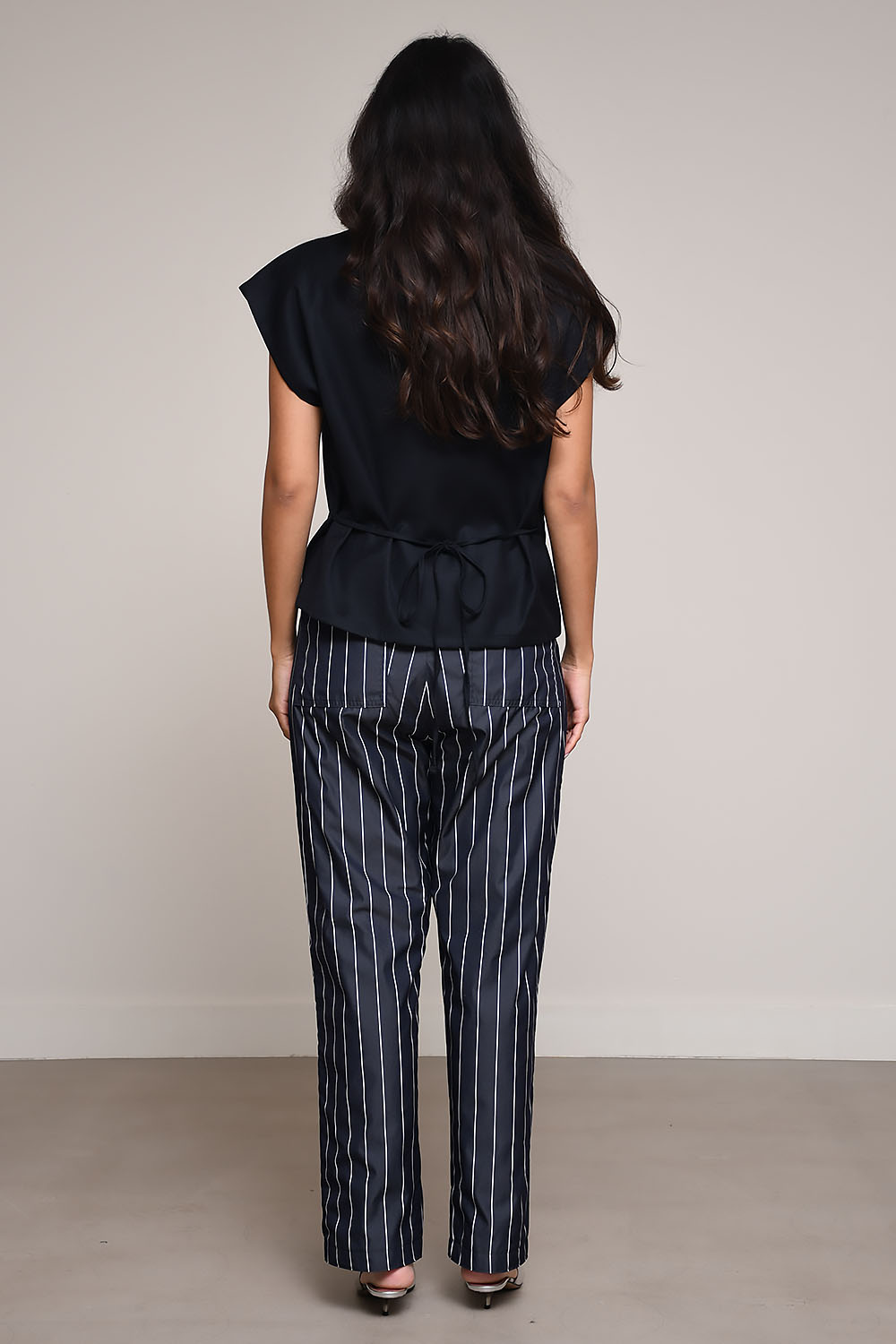 Bianchina flan-woven top