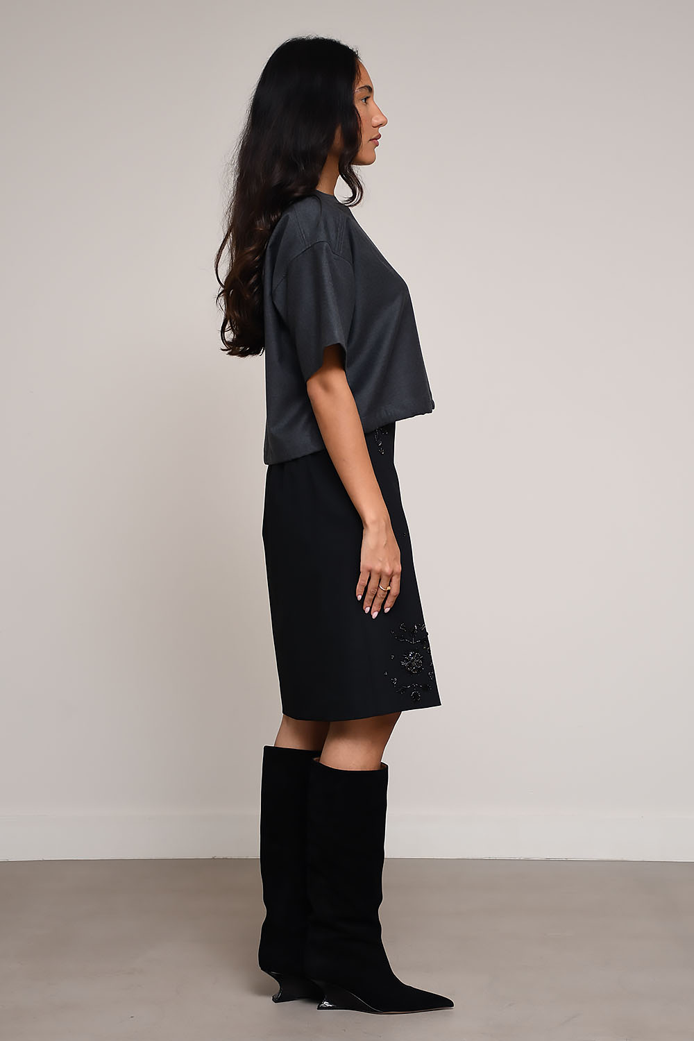 Barena - Gini flan-woven wool top