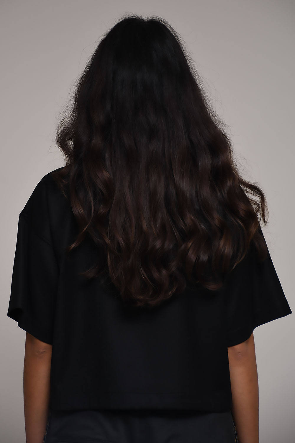 Gini flan-woven wool top