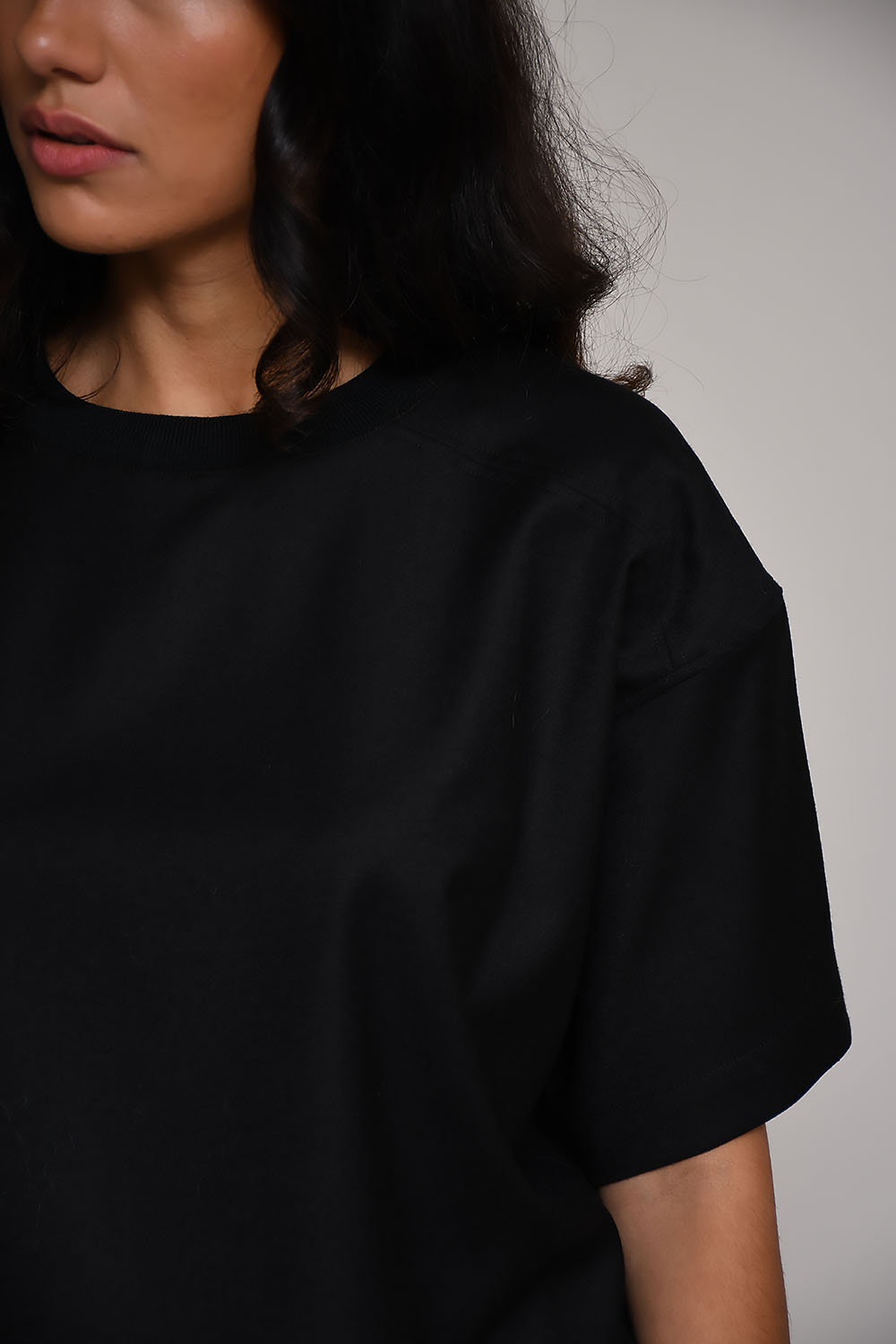 Gini flan-woven wool top