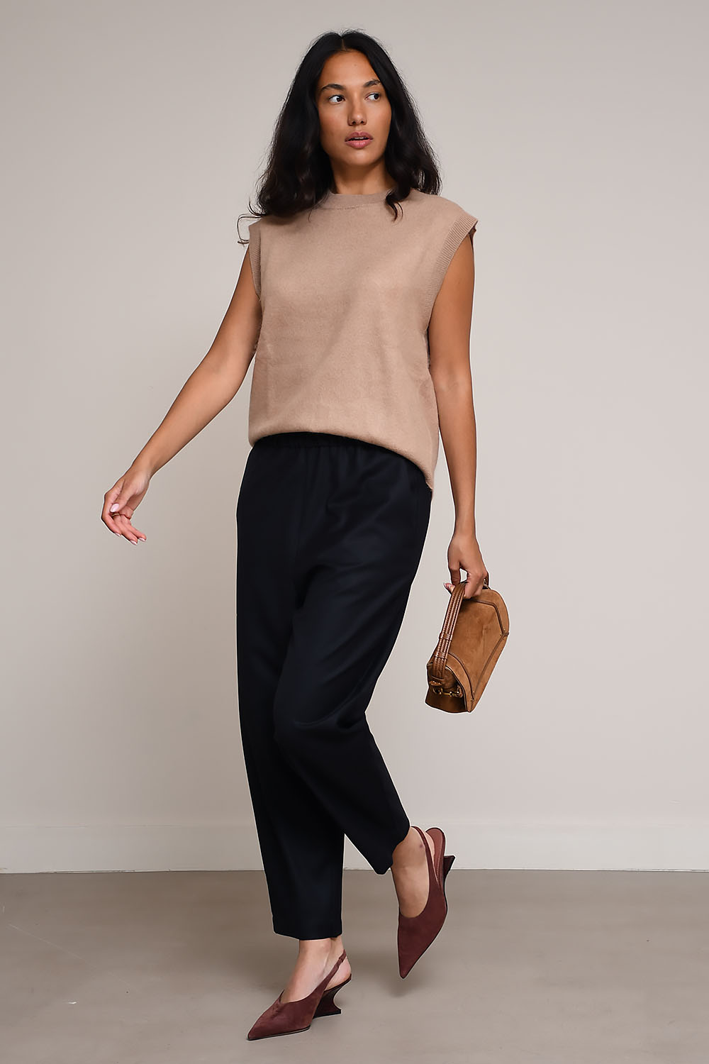 Joie flan-woven relaxe-fit trouser